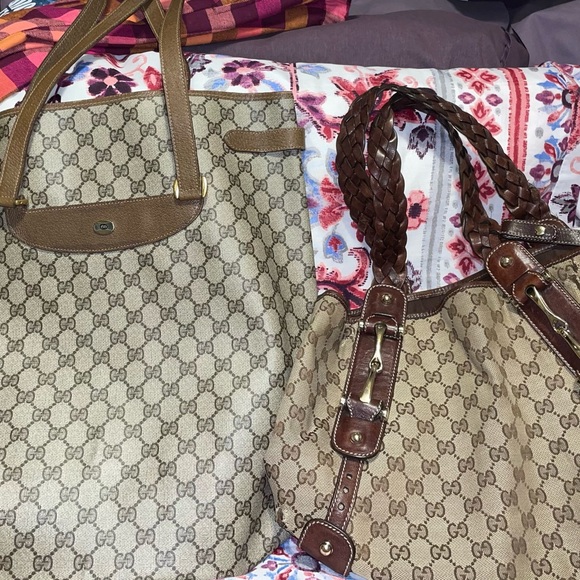 Gucci Bags Two Vintage Gucci Purses With Original Serial Numbers